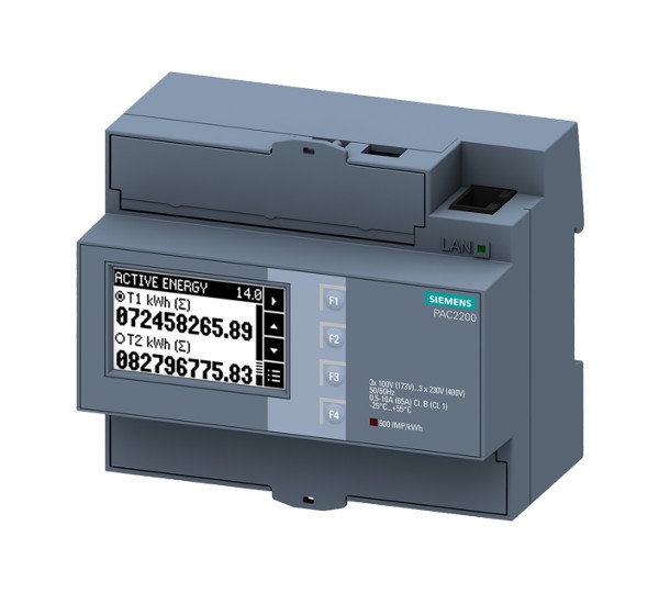 SIEMENS SENTRON PAC2200 65A Modbus TCP