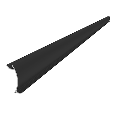InsertionRail 2.0 Cover - 40 Black 2.85 m