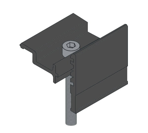 KIT ALU TERMINAL BRACKET BLACK (10Stück)