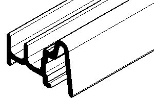 Solrif Aluminium-Randabschlussprofil rechts 1025mm