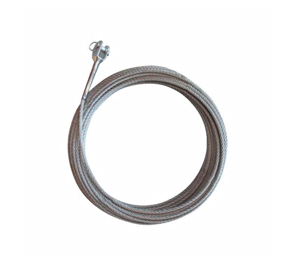Spezial Edelstahlseil 6mm mit Gabelkopf 70m