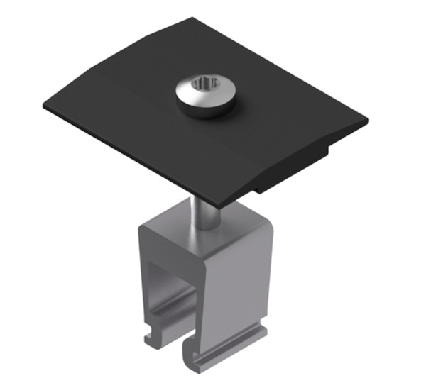 Mittelklemme MSP-PR-MCB 28-45 mm, schwarz (SU=24)