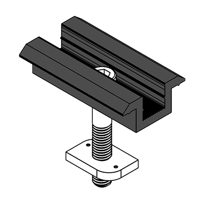 Kit Alu Central Bracket SK Black (10 Stk.)